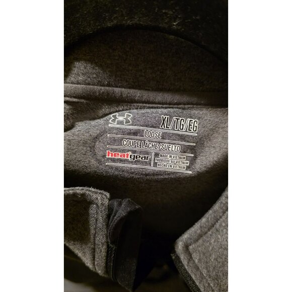 Under Armour Top Mens XL Quarter Zip Gray Pullon HeatGear Long Sleeve Activewear - Picture 5 of 7